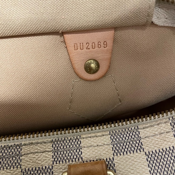 Vintage Louis Vuitton Speedy 30 Damier Azur - Picture 5 of 9